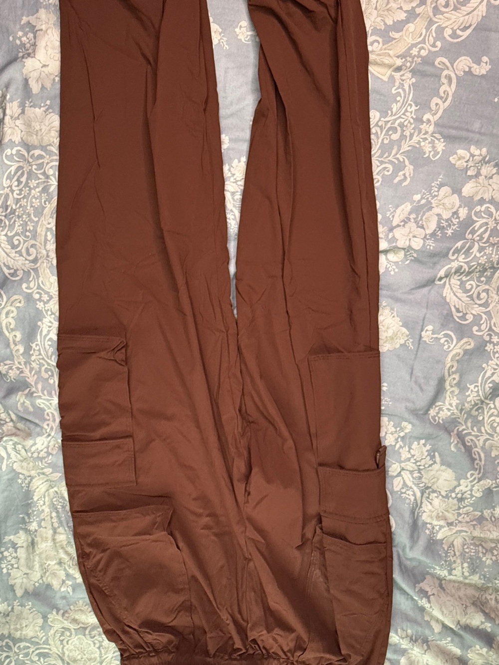 Fabletics Brown Cargo Jogger Pants